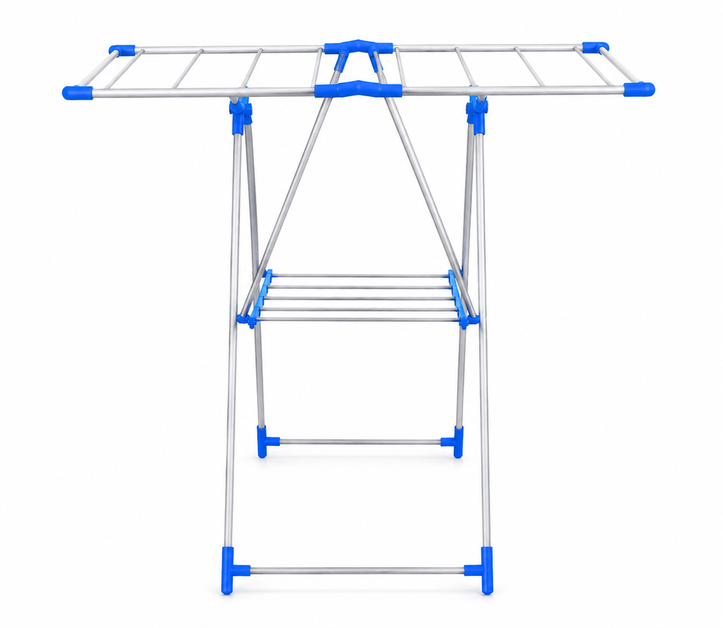 Foldable Metal Clothes Hanger | Lightweight Portable Drying Rack for Home & Travel