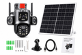 HL Two-Way Intercom Solar AI CCTV Smart Camera | Triple Lens Wireless Security Camera with Night Vision & Remote Monitoring