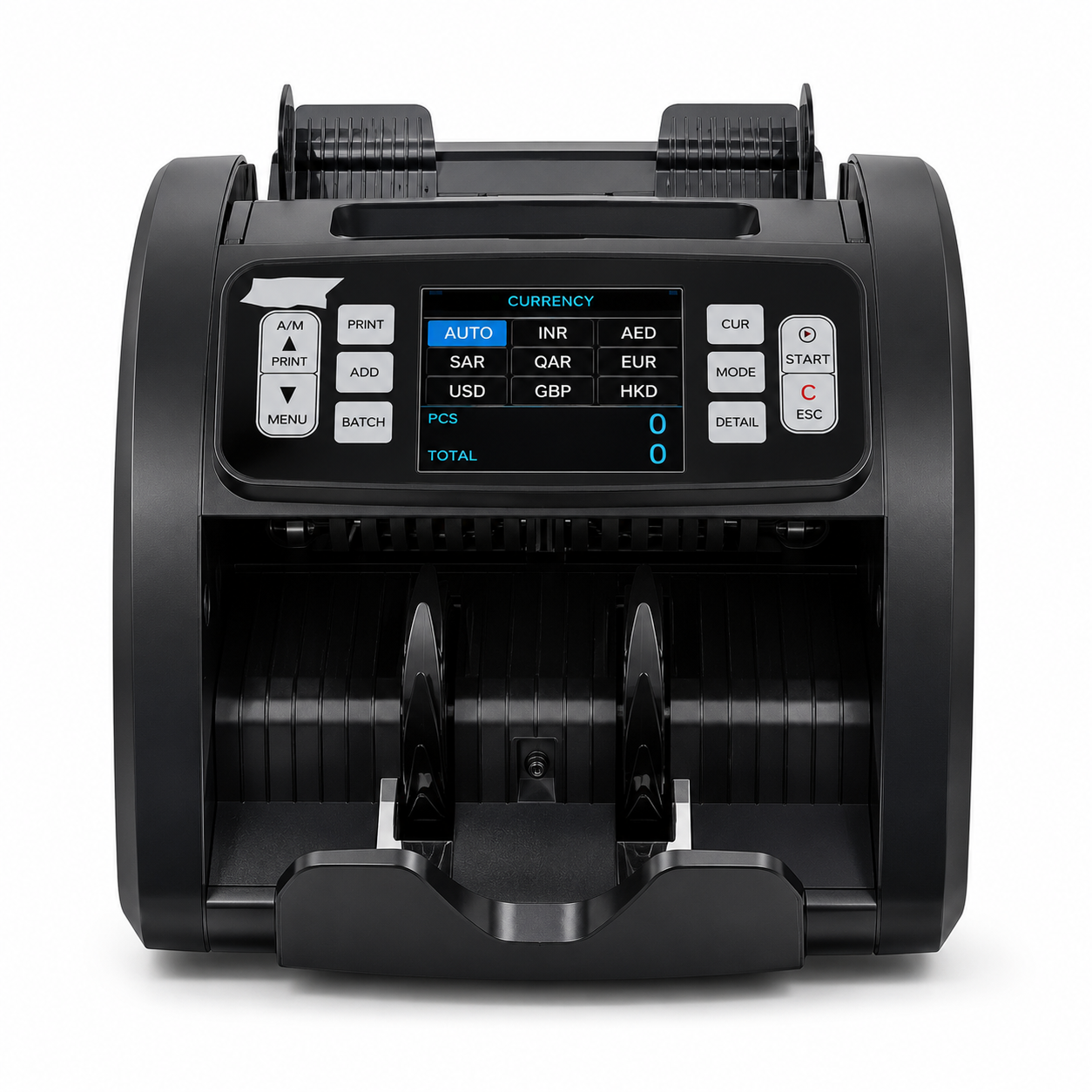 Multi-Currency Cash Counting Machine with Fake Note Detection & Mixed Value Counting